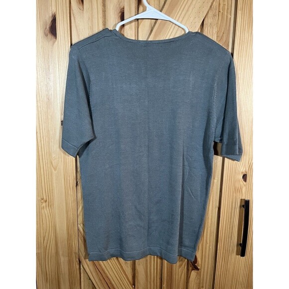 NWT Vintage J’Envie Sport Women’s Blue Gray Knit Top Size MEDIUM - Picture 8 of 10